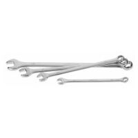 Combination spanner set, extra long version