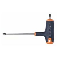 Hexagon screwdriver, with T-handle and ball point 6 mm