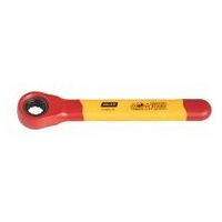 Single ended ratchet ring spanner fully insulated