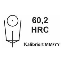 Deska pro porovnání tvrdosti HRC