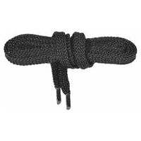 Shoelaces flat, black, Length: 110cm