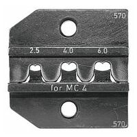 Crimp insert with contact mounting