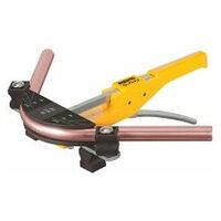 One-hand pipe bender set in a sheet steel case, Type: 1