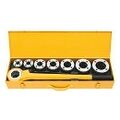 Pipe-threading tool “EVA Set R” complete with sheet steel case, Type: 3/8-2