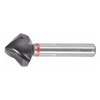 GARANT Master Steel HT high-precision countersink with unequal spacing and 3 drive flats 90° TiAlN