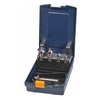 GARANT Master Steel HT countersink set with 3 drive flats No. 150352 in a case 90° TiAlN