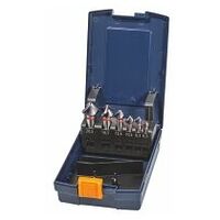 GARANT Master Steel HT countersink set with 3 drive flats No. 150352 in a case 90° 6