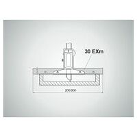30 EXm Messbrücke 300 mm inclusive Zylinderschrauben mit Kalibrierung