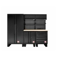 RWS2.0 - 2.45 m RWS2 set 1 m storage cabinet wooden top