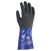 Pair of chemical protective gloves uvex rubiflex S XG35B