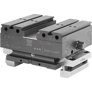 Centring vices for multi-point clamping rails