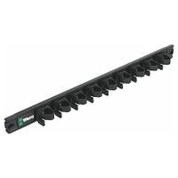 9611 Magnetic rail for up to 9 Kraftform screwdrivers, empty, 30 x 400 mm