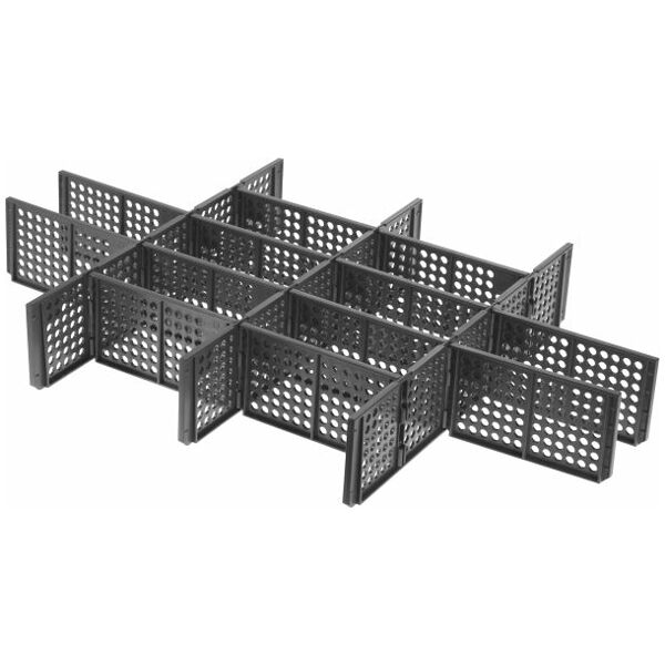 Divider set for complete base tray (3 cross dividers, 12 partitions)