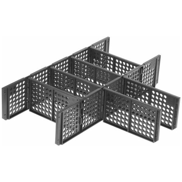 Division set for 1/2 base tray (2 cross dividers, 6 partitions)