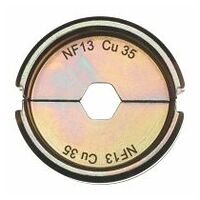 Vložek za stiskanje za hidravlično orodje za stiskanje baterij, NF13 Cu 35
