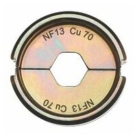 Vložek za stiskanje za hidravlično orodje za stiskanje baterij, NF13 Cu 70
