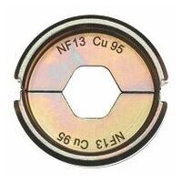 Lisovací vložka pro hydraulický lis na baterie, NF13 Cu 95