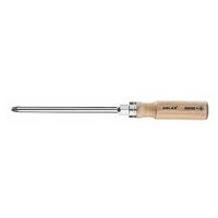 Screwdriver for Phillips, with wooden handle  4