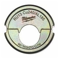 Lisovací vložka pro hydraulický lis na baterie, RU13 Cu240/AL185