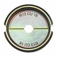 Vložek za stiskanje za hidravlično orodje za stiskanje baterij, R13 Cu 16