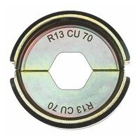 Vložek za stiskanje za hidravlično orodje za stiskanje baterij, R13 Cu 70