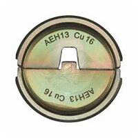 Vložek za stiskanje za hidravlično orodje za stiskanje baterij, AEH13 Cu 16