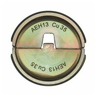 Vložek za stiskanje za hidravlično orodje za stiskanje baterij, AEH13 Cu 35