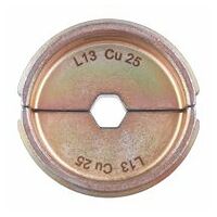 Inserte a presión la pieza L13 CU 25-1