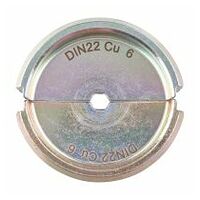 Insert de presse DIN22 CU 6 -1 pièces