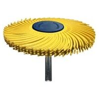 Tyrolit SUNBURST radial bristle brush with shaft TC 76x6,4-6x40 A80 COARSE