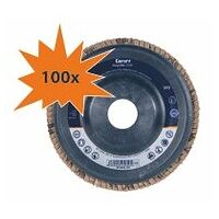 Disco abrasivo lamellare long life CER conico, ⌀ 115 mm, Grana: 120