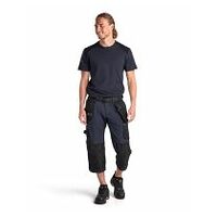 Handwerker Piratenhose 4-Wege-Stretch Dunkel Marineblau/Schwarz C44