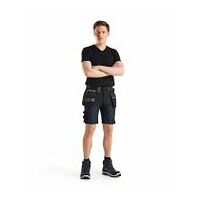 Handwerker Shorts mit Stretch Dunkel Marineblau/Schwarz C48