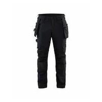 Pantalon de travail artisanal 4-way stretch Noir C146