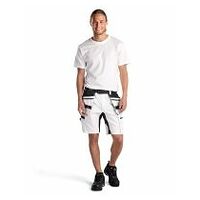 Maler Shorts mit Stretch X1900 Weiß/Schwarz C44