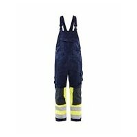Multinorm pracovní kalhoty s laclem třída 1 námořnicky modré/ High Vis žluté C54