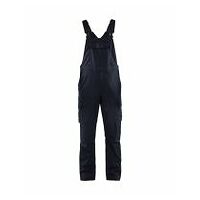 Pracovní kalhoty s laclem se strečovou úpravou tmavě námořnická modrá D96