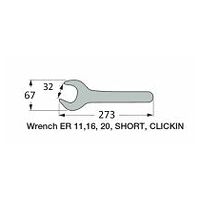 WRENCH ER32 CLICKIN 32 Schraubenschlüssel für ER DIN 6499 Spannmutter.