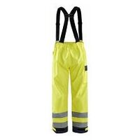 Flame resistant rain trousers Level 2 Hi-vis yellow/navy blue 4XL