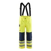 Pantalon de pluie ignifugé niveau 2 jaune haute visibilité/bleu marine 4XL