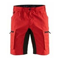 Service Shorts Stretch Rot/Schwarz C44