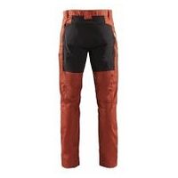 Pantalones de trabajo servicio stretch rojo óxido/negro C44