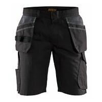 Service Shorts mit Nageltaschen Schwarz/Dunkelgrau C46