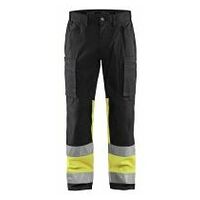 Pantalón alta visibilidad stretch negro/amarillo C144