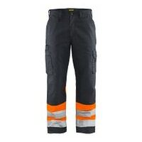 High Vis Arbeitshose Mittelgrau/High Vis Orange C44