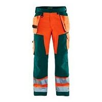 High Vis Handwerker Arbeitshose High Vis Orange/Grün D116