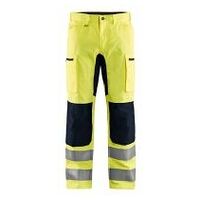 High Vis Arbeitshose mit Stretch High Vis Gelb/Schwarz C144