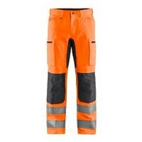 High Vis Arbeitshose mit Stretch High Vis Orange/Mittelgrau C144