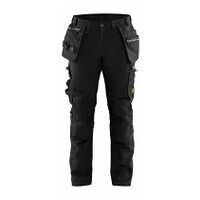 Pantaloni da lavoro Craftsman con stretch nero/nero C52