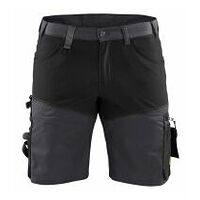 Handwerker Shorts mit Stretch Mittelgrau/Schwarz C44